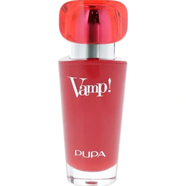 New Vamp! Extreme Colour Lipstick with Plumping Treatment - 302 Ruby Red by Pupa Milano for Women - 0.123 oz Lipstick - GlowEssence Care - Embrace the Essence of Radiance with Premium Skincare Solutions
