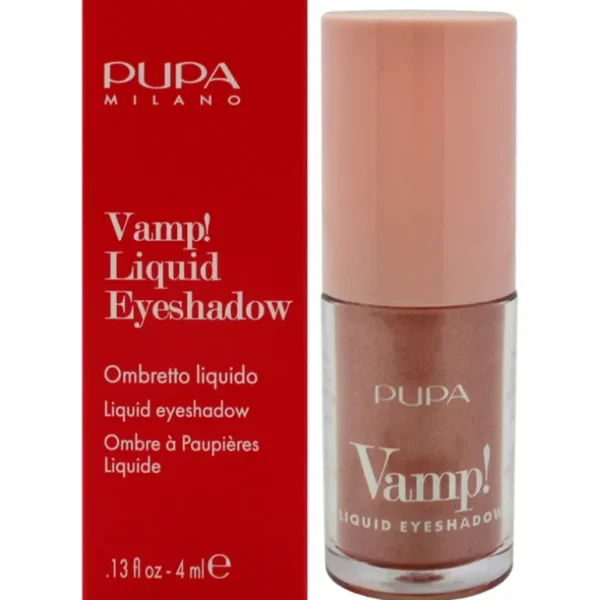 Fashion Vamp! Liquid Eyeshadow - 002 Golden Rose by Pupa Milano for Women - 0.13 oz Eye Shadow - GlowEssence Care - Embrace the Essence of Radiance with Premium Skincare Solutions
