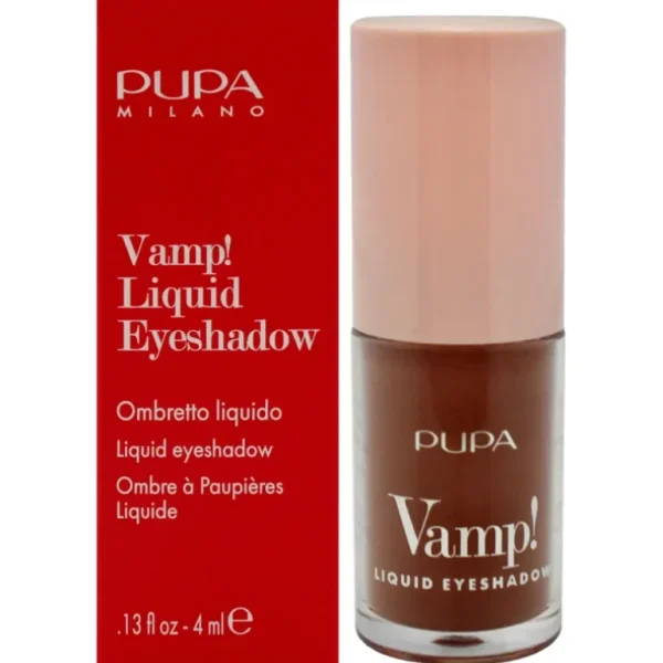 Fashion Vamp! Liquid Eyeshadow - 011 Mocha by Pupa Milano for Women - 0.13 oz Eye Shadow - GlowEssence Care - Embrace the Essence of Radiance with Premium Skincare Solutions