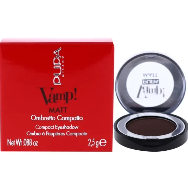 Fashion Vamp! Matt Compact Eyeshadow - 050 Dark Chocolate by Pupa Milano for Women - 0.088 oz Eye Shadow - GlowEssence Care - Embrace the Essence of Radiance with Premium Skincare Solutions