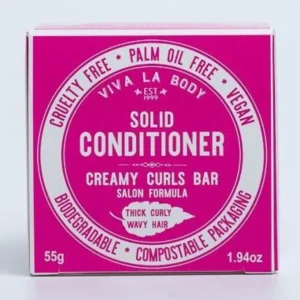 Best Viva La Body Creamy Curls Solid Conditioner Salon Formula 55g Bar - GlowEssence Care - Embrace the Essence of Radiance with Premium Skincare Solutions