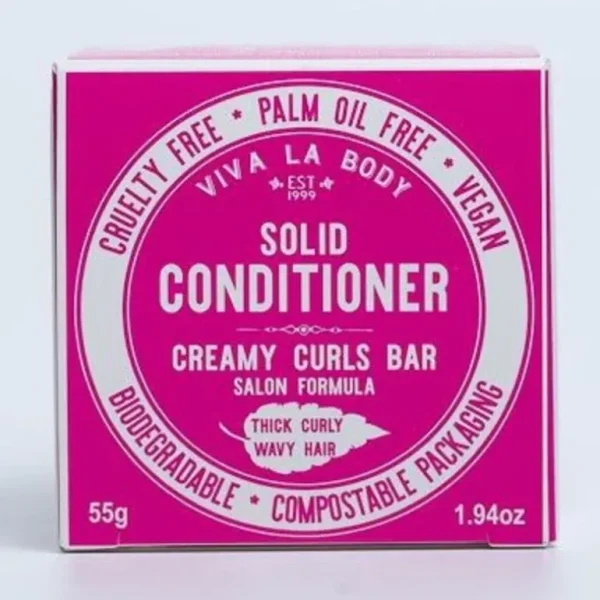Best Viva La Body Creamy Curls Solid Conditioner Salon Formula 55g Bar - GlowEssence Care - Embrace the Essence of Radiance with Premium Skincare Solutions