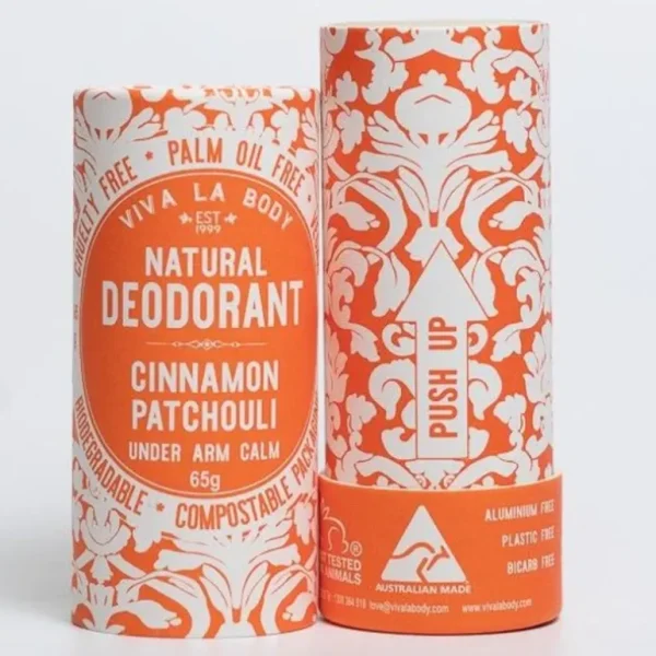 Cheap Viva La Body Natural Deodorant 65g Tube - Cinnamon Patchouli - GlowEssence Care - Embrace the Essence of Radiance with Premium Skincare Solutions