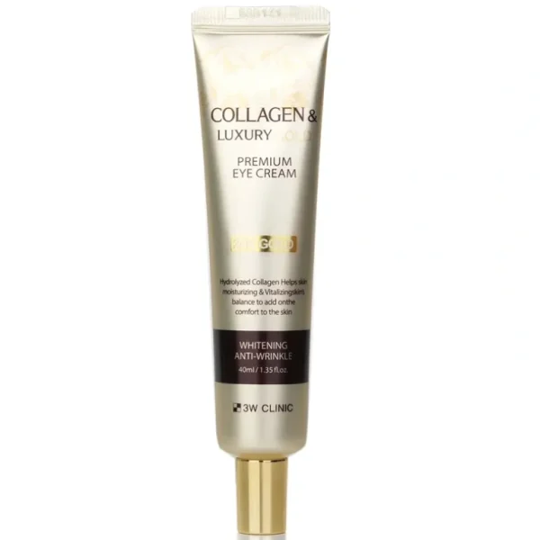 Flash Sale 3W Clinic Collagen & Luxury Gold Premium Eye Cream 40ml/1.35oz - GlowEssence Care - Embrace the Essence of Radiance with Premium Skincare Solutions