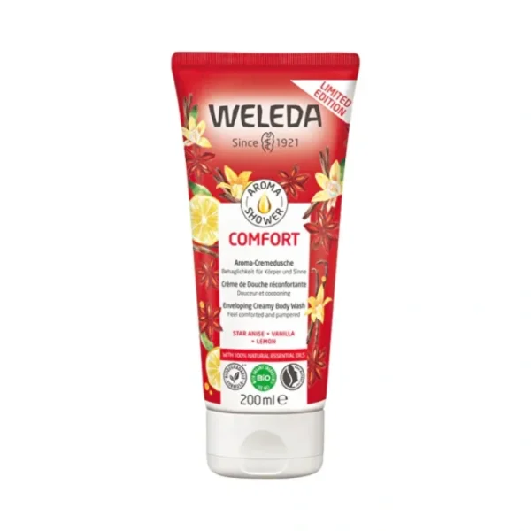 Eye-makeup*Weleda Organic Aroma Shower Gel Comfort (Star Anise + Vanilla + Lemon) 200ml - GlowEssence Care - Embrace the Essence of Radiance with Premium Skincare Solutions