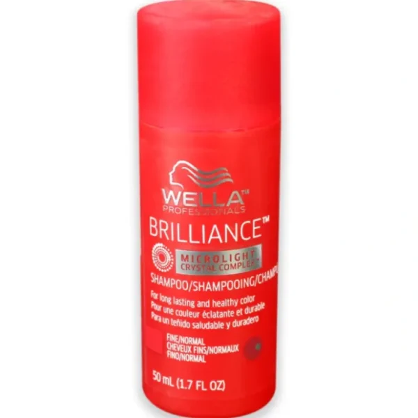 Hair-care*Wella Brilliance Shampoo For Fine to Normal Colored Hair by Wella for Unisex - 1.7 oz Shampoo - GlowEssence Care - Embrace the Essence of Radiance with Premium Skincare Solutions
