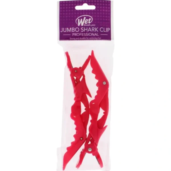 Lip-care*Wet Brush Jumbo Shark Clips - Pink by Wet Brush for Unisex - 2 Pc Hair Clips - GlowEssence Care - Embrace the Essence of Radiance with Premium Skincare Solutions