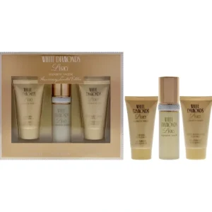 Wash*White Diamonds Legacy by Elizabeth Taylor for Women - 3 Pc Gift Set 1oz EDT Spray, 1.7oz Body Wash, 1.7oz Body Lotion - GlowEssence Care - Embrace the Essence of Radiance with Premium Skincare Solutions
