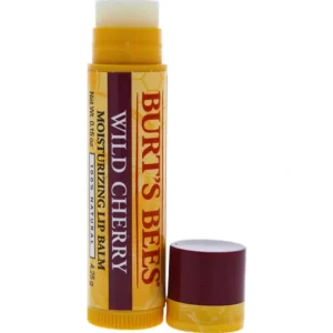 Outlet Wild Cherry Moisturizing Lip Balm by Burts Bees for Unisex - 0.15 oz Lip Balm - GlowEssence Care - Embrace the Essence of Radiance with Premium Skincare Solutions