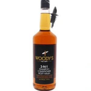 Wash*Woodys 3-In-1 Shampoo Conditioner and Body Wash by Woodys for Men - 32 oz Shampoo - GlowEssence Care - Embrace the Essence of Radiance with Premium Skincare Solutions
