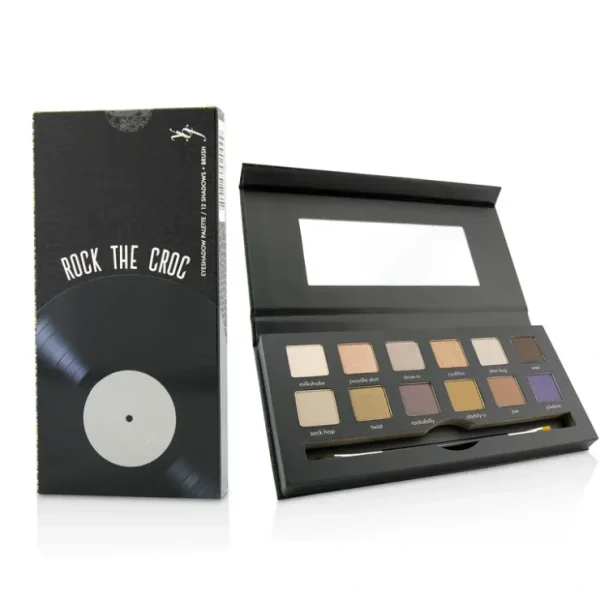 Beauty*YBF Beauty Rock The Croc Eyeshadow Palette (12x Eyeshadow, 1x Double Ended Eyeshadow Brush) 12x0.8g/0.03oz - GlowEssence Care - Embrace the Essence of Radiance with Premium Skincare Solutions