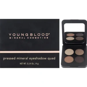 Clearance Youngblood Pressed Mineral Eyeshadow Quad - Taupe Smoke by Youngblood for Women - 0.14 oz Eye Shadow - GlowEssence Care - Embrace the Essence of Radiance with Premium Skincare Solutions
