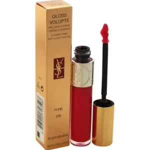 New Yves Saint Laurent Gloss Volupte - 206 Fuchsia Oran by Yves Saint Laurent for Women - 0.2 oz Lip Gloss - GlowEssence Care - Embrace the Essence of Radiance with Premium Skincare Solutions