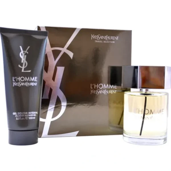 Lip-care*Yves Saint Laurent LHomme by Yves Saint Laurent for Men - 2 Pc Gift Set 3.3oz EDT Spray, 3.3oz All Over Shower Gel - GlowEssence Care - Embrace the Essence of Radiance with Premium Skincare Solutions