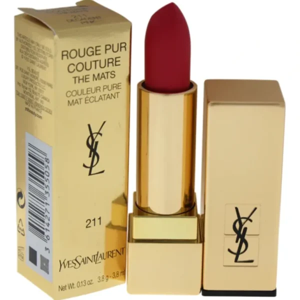 Best Yves Saint Laurent Rouge Pur Couture The Mats -211 Decadent Pink by Yves Saint Laurent for Women - 0.13 oz Lipstick - GlowEssence Care - Embrace the Essence of Radiance with Premium Skincare Solutions