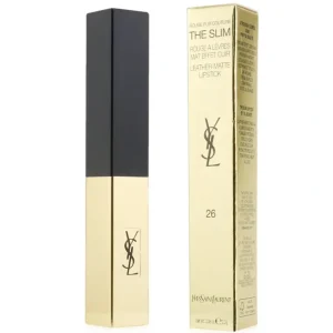 Hot Yves Saint Laurent Rouge Pur Couture The Slim Leather Matte Lipstick - # 26 Rouge Mirage 2.2g/0.08oz - GlowEssence Care - Embrace the Essence of Radiance with Premium Skincare Solutions