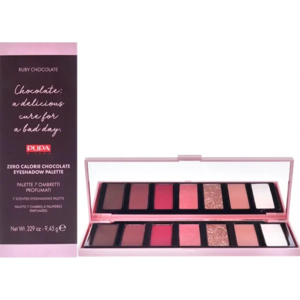 Outlet Zero Calorie Chocolate Eyeshadow Palette - 002 Ruby Chocolate by Pupa Milano for Women - 0.329 oz Eye Shadow - GlowEssence Care - Embrace the Essence of Radiance with Premium Skincare Solutions