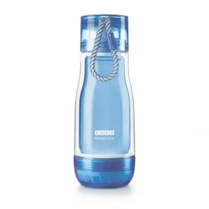 Wash*ZOKU Insulated Double-Walled with Suspended Glass Core Bottle 355ml - Blue Fixed Size - GlowEssence Care - Embrace the Essence of Radiance with Premium Skincare Solutions